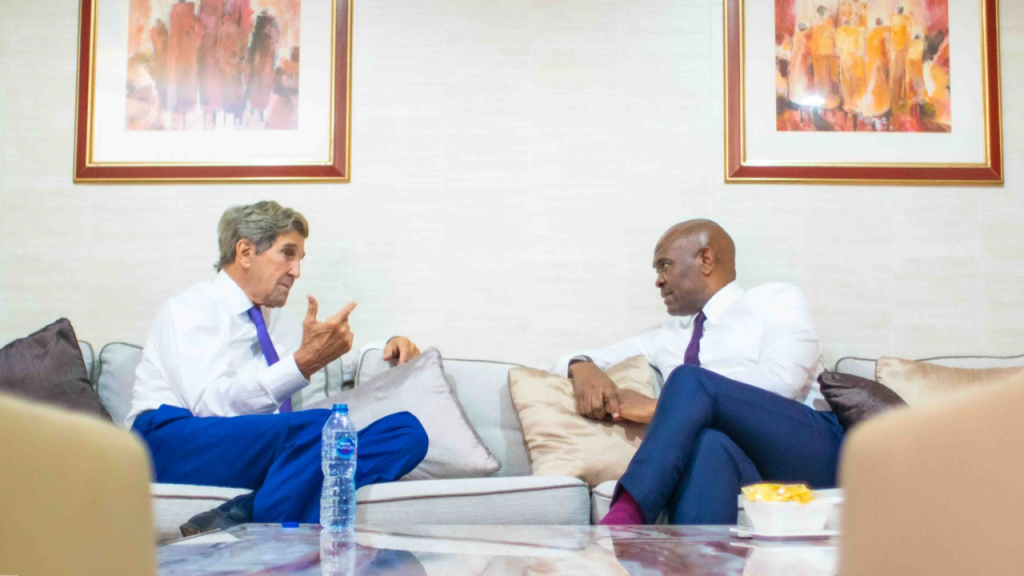 Tony Elumelu and Senator John Kerry